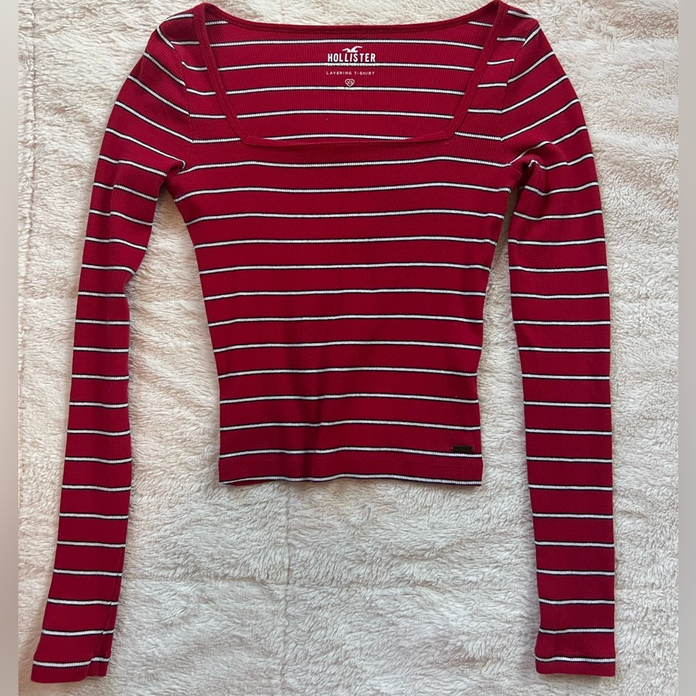 red striped long sleeve